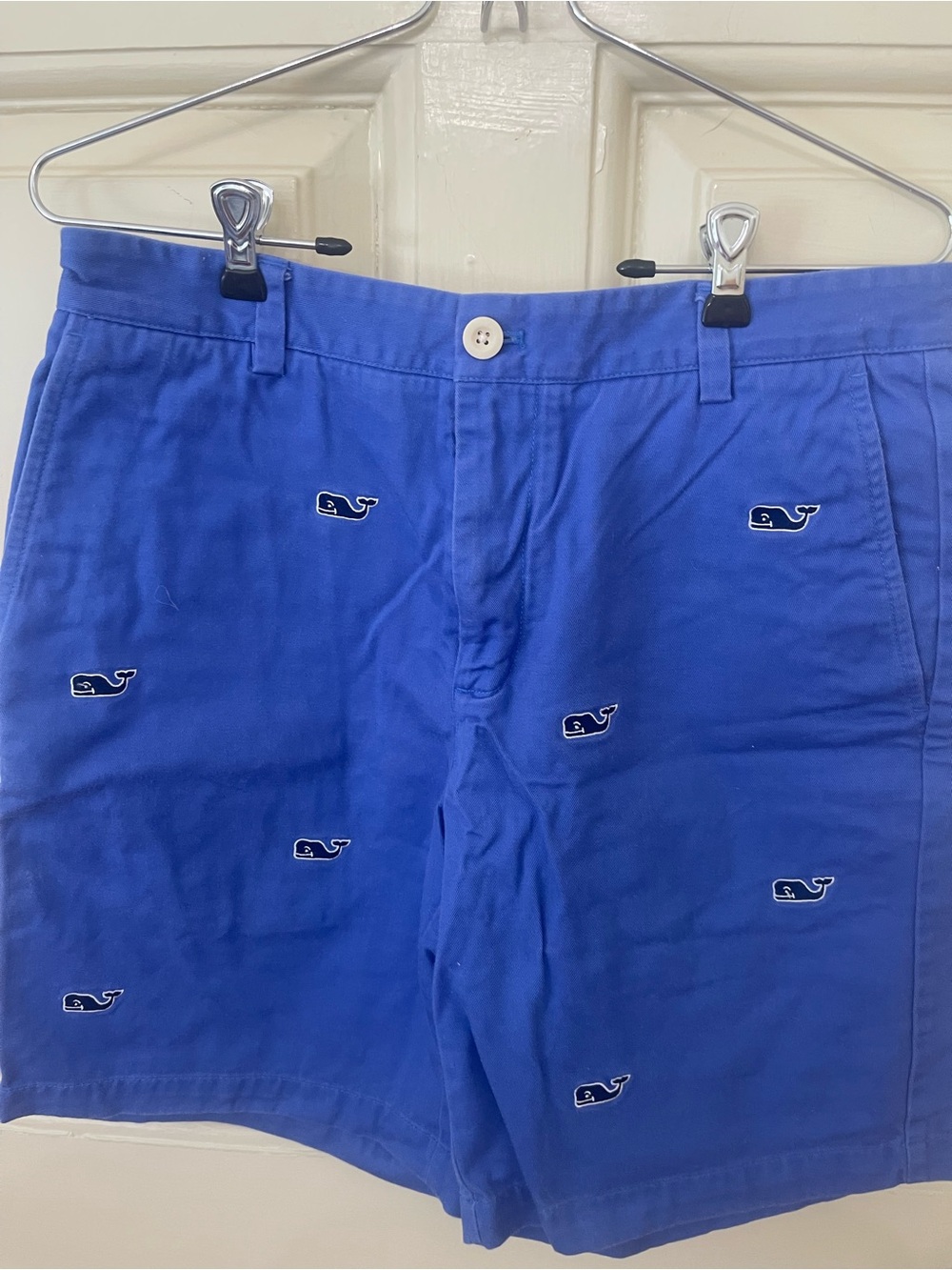 Vineyard Vines Royal Blue Embroidered Whale Shorts